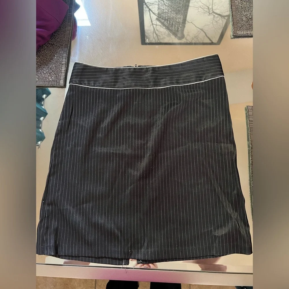 Brand Styles Pencil shirt black and white stripes